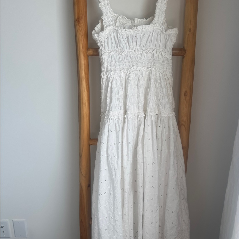 Doen White Eyelet Maxi Dress - Picture 2 of 5